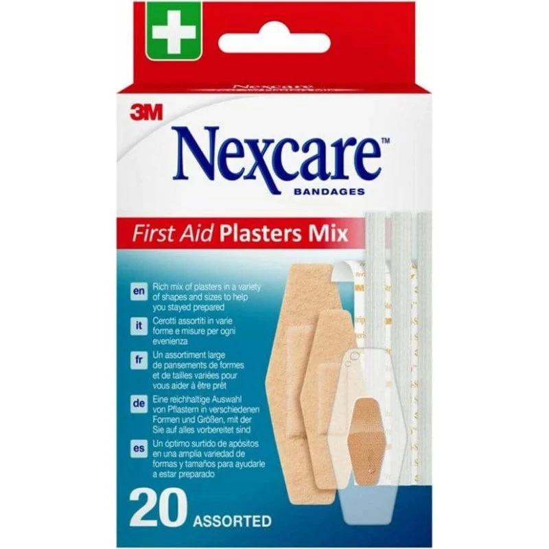 Nexcare Mezcla de apósitos para primeros auxilios x20