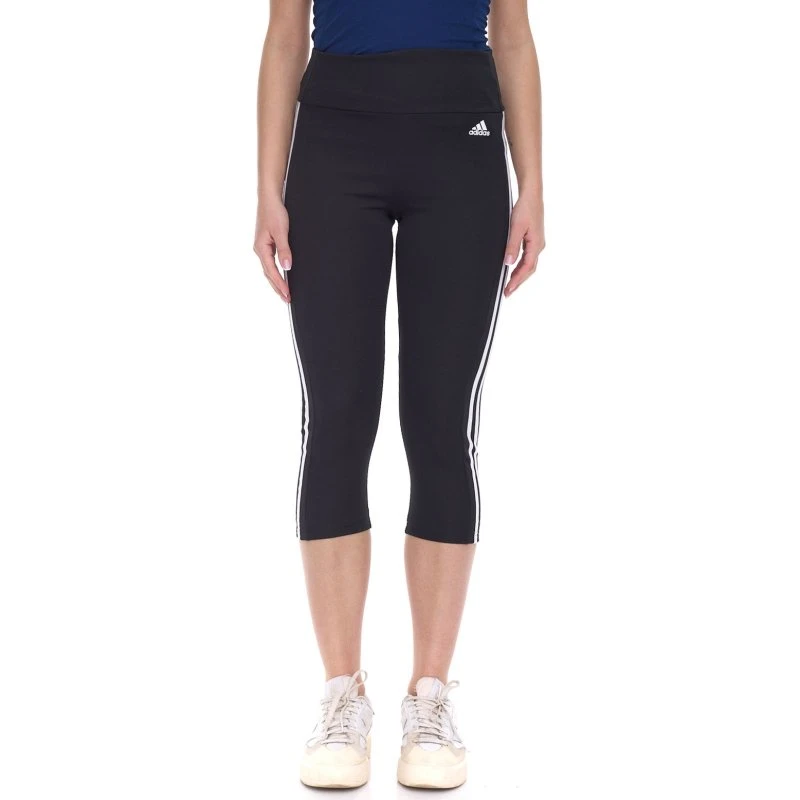 Leggings adidas Designed To Move 3-Stripes 3/4 AeroReady Negro