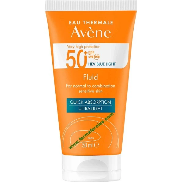 Avène Solar Fluido Ultra Ligero SPF50+ 50 ml