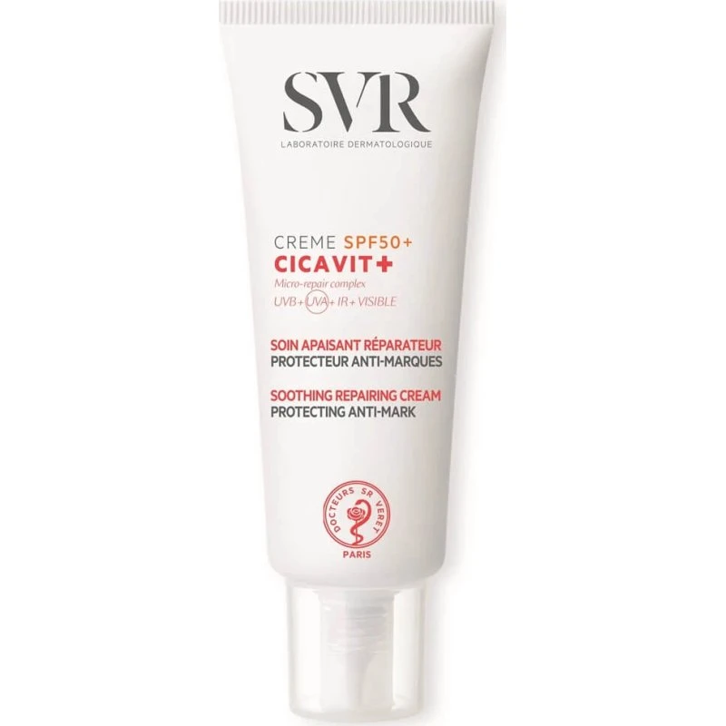SVR Cicavit+ Crema Reparadora Calmante con SPF 50+, 40 ml