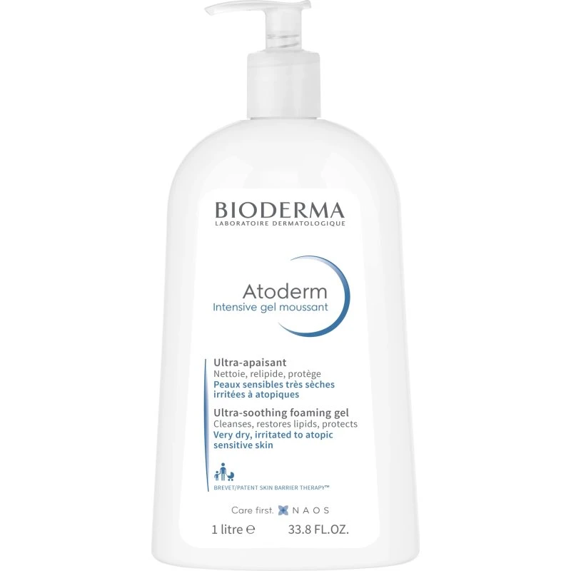 Bioderma Atoderm Intensive Gel Moussant 1L para Piel Atópica