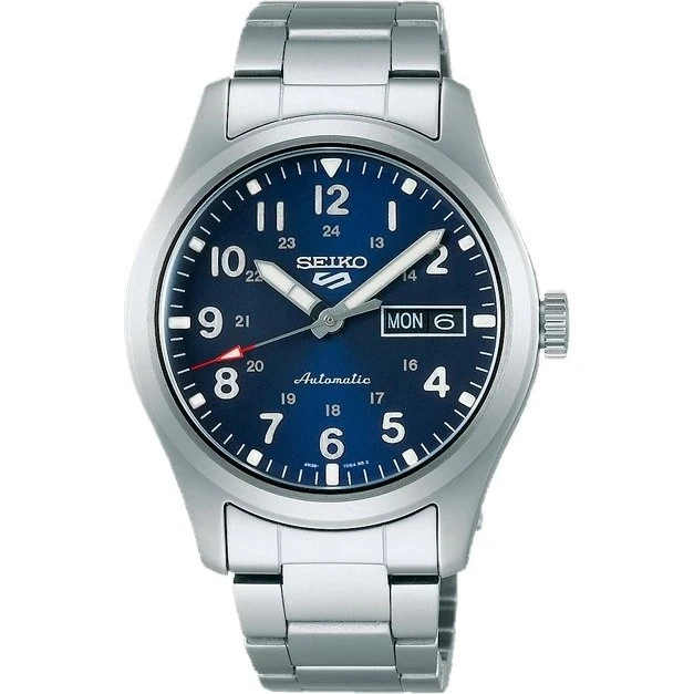 Seiko 5 Sports SRPG29K1 Field Military 39 mm acero azul