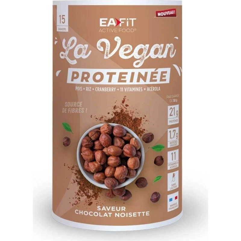 Eafit Vegan Protein Savoir Chocolat Noisette 450g