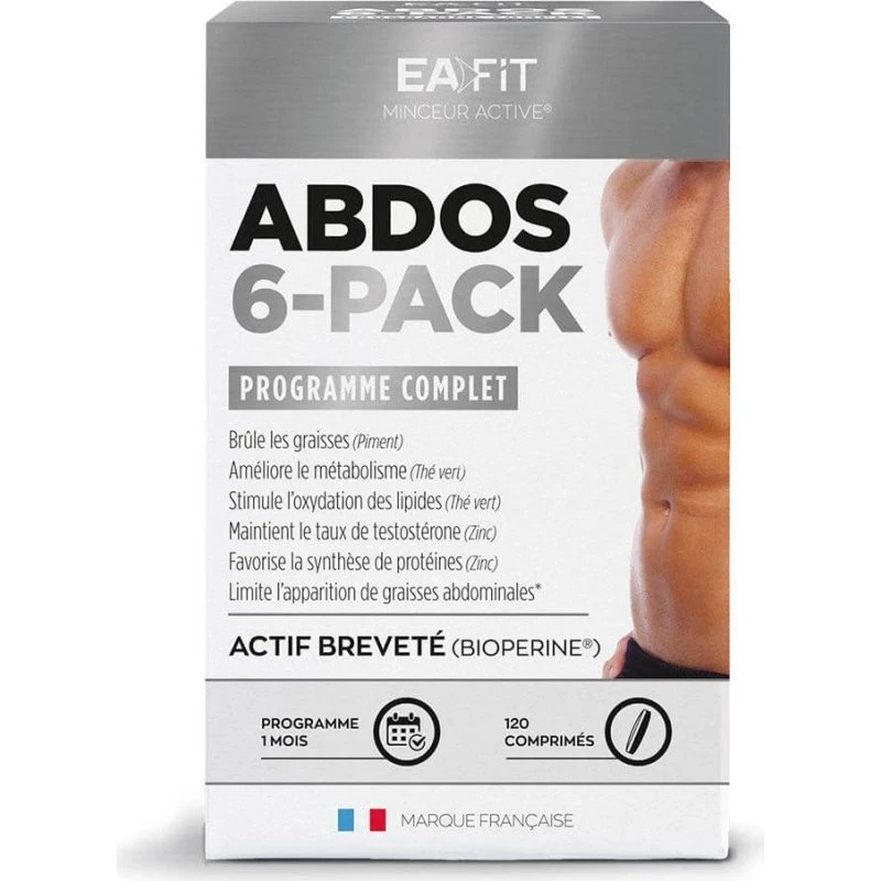 EA Fit Abdos 6-Pack Quemador de Grasa Abdominal - 120 Comprimidos