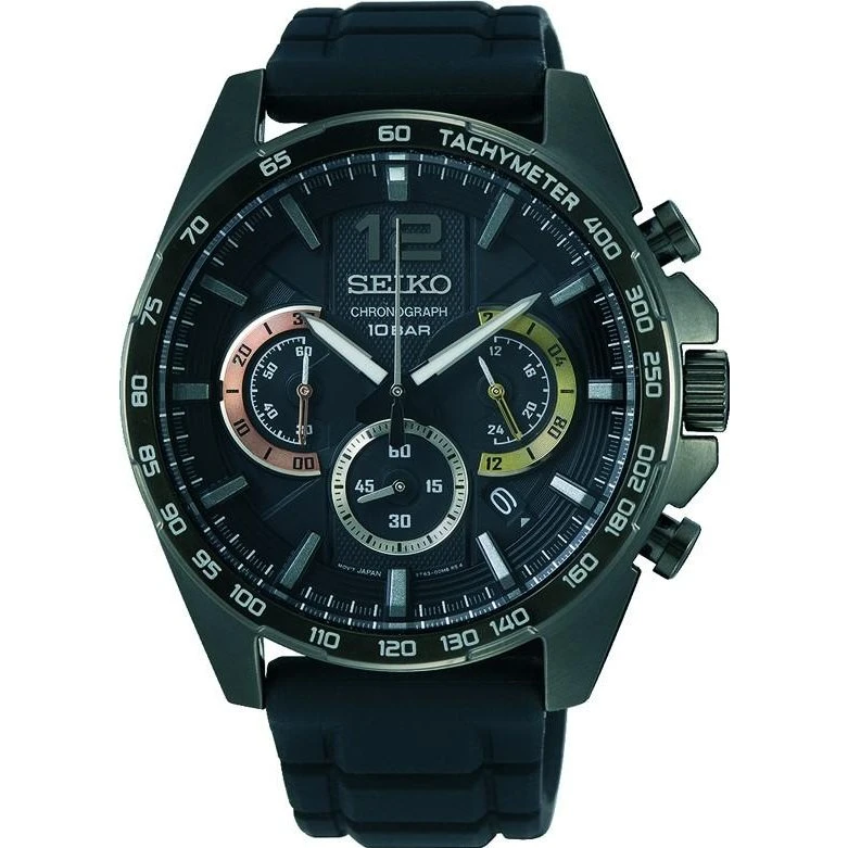 Seiko Neo Sports SSB349P1 Cronógrafo cuarzo IP negro