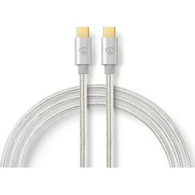Nedis Profigold Cable USB-C 2m Plateado