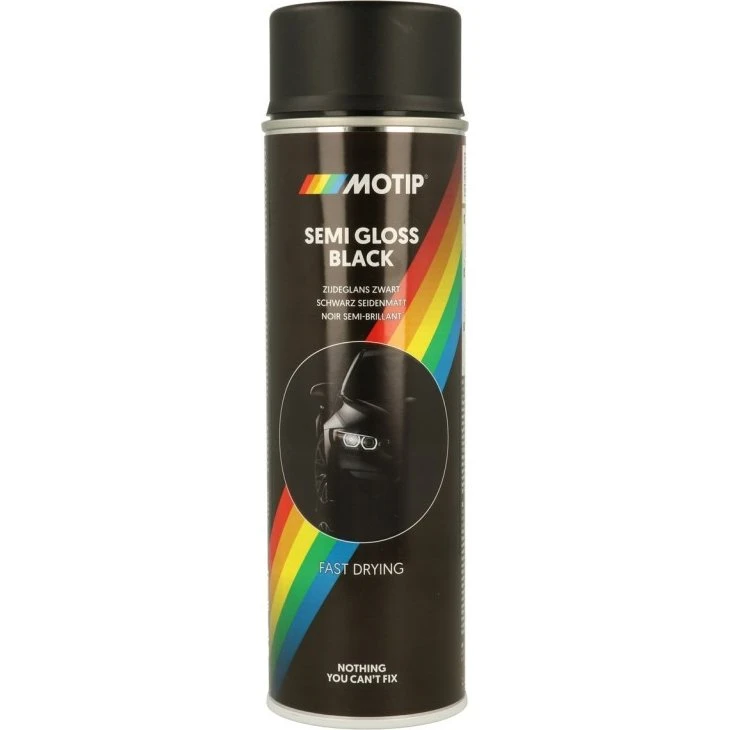 MOTIP Laca Acrílica Negro Semi-Mate 500ml