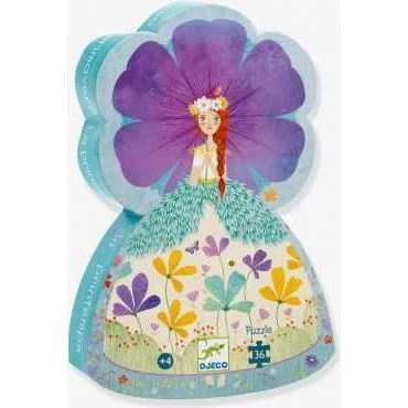 Djeco Puzzle Silueta Princesa de Primavera 36 pzs