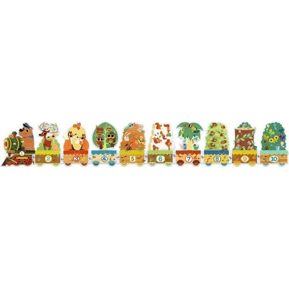 Djeco Puzzle Tren Cuenta Vagones 20 Piezas