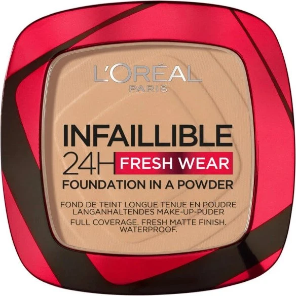 L'Oréal Paris Infaillible 24H Fresh Wear Polvos Compactos 140 Beige Dorado