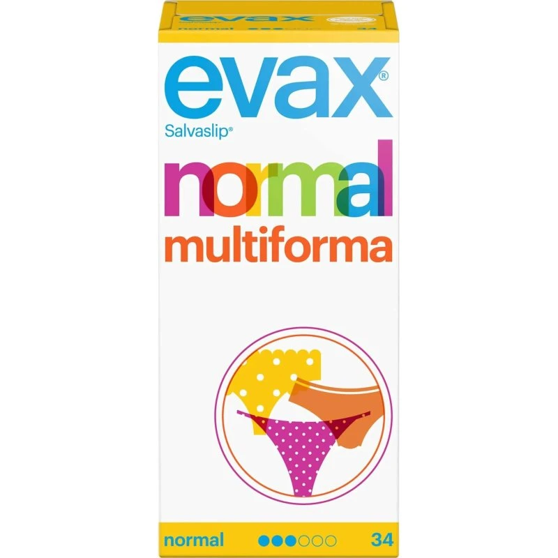 Evax Salvaslip Normal Multiforma Protegeslips, 34 unidades