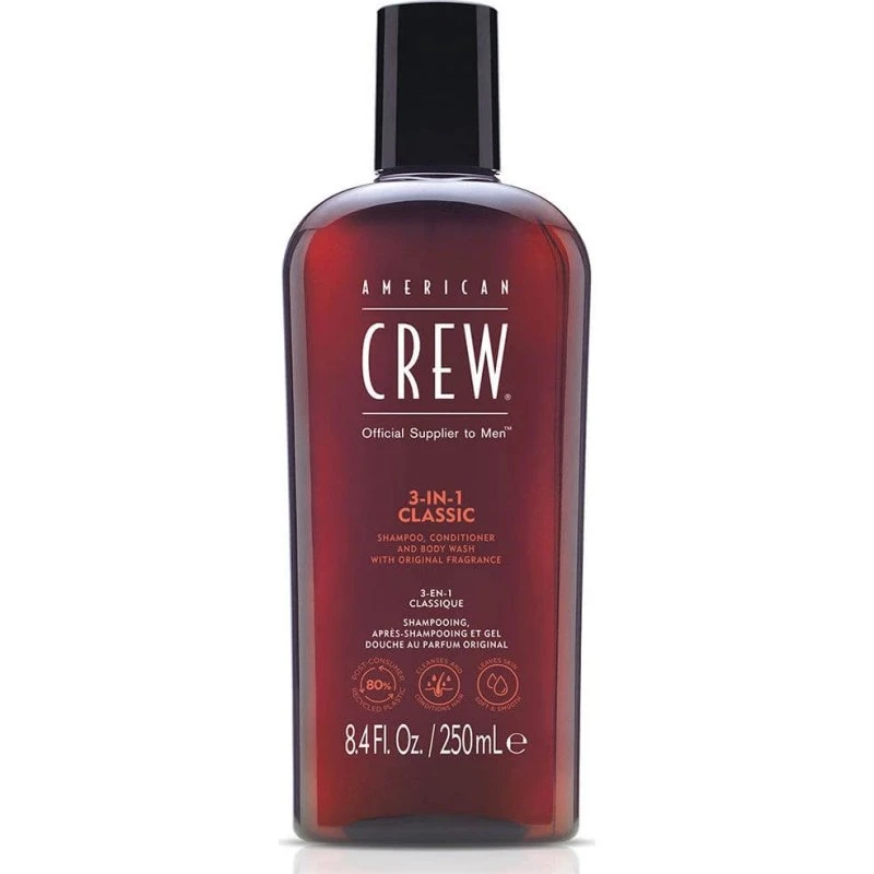 American Crew Champú Clásico 3 en 1 250ml