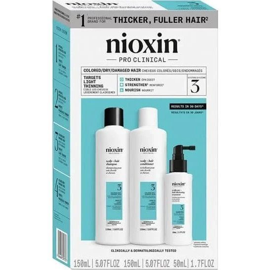 Nioxin System 3: Kit Fortalecedor para Cabello Teñido y Debilitado