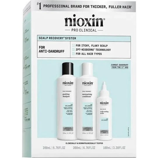 Nioxin New Scalp Recovery Kit para Cuidado de Caspa y Cuero Cabelludo