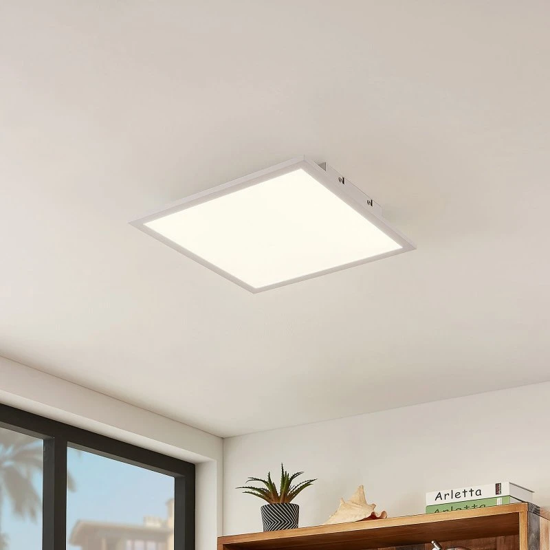 Lindby Lámpara de Techo LED Quais 40x40cm 4000K Blanca