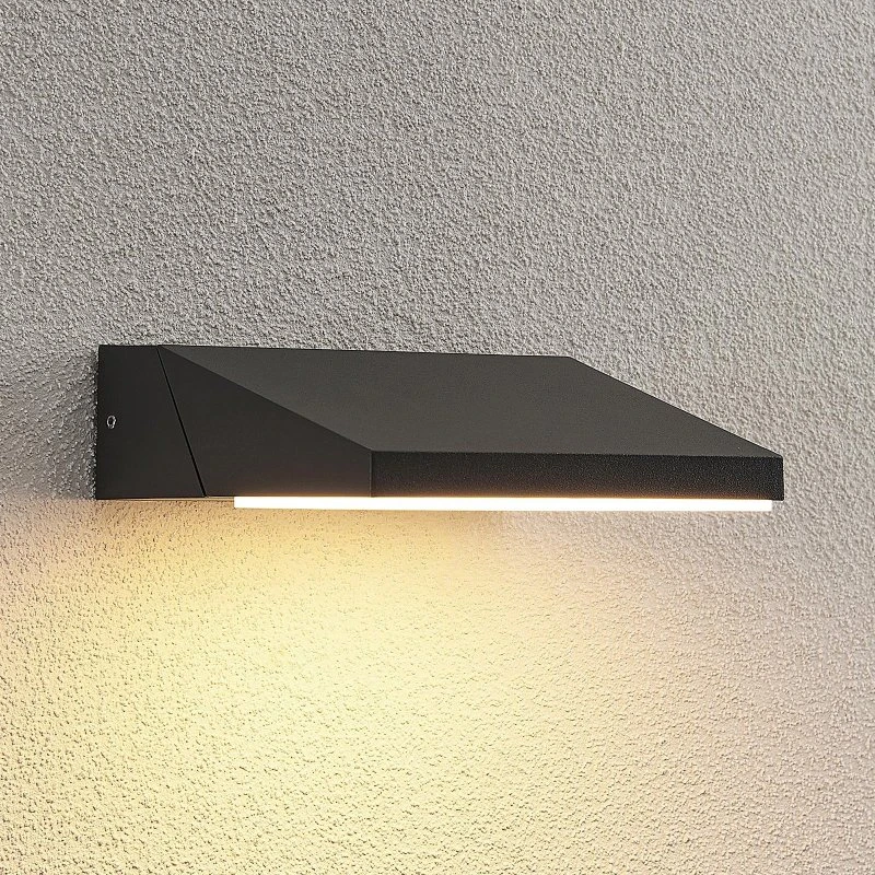 Lucande Auda Aplique de Pared LED Exterior Anthracite