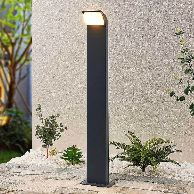 Lucande Lámpara de Jardín LED Tinna H80 Antracita