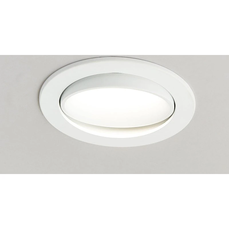 Lámpara empotrable LED Arcchio Katerin, 10 cm, blanca, orientable
