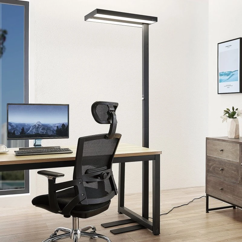 Arcchio Logan Pro Lámpara de Pie LED Negra con Sensor y Atenuable