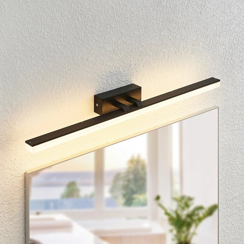 Lucande Aplique de Pared LED Lisana IP44 75cm Negro