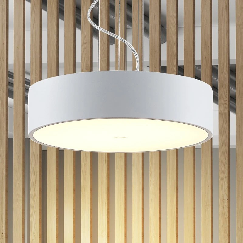 Arcchio Lámpara Colgante LED Noabelle de 40 cm, Blanco, Metal