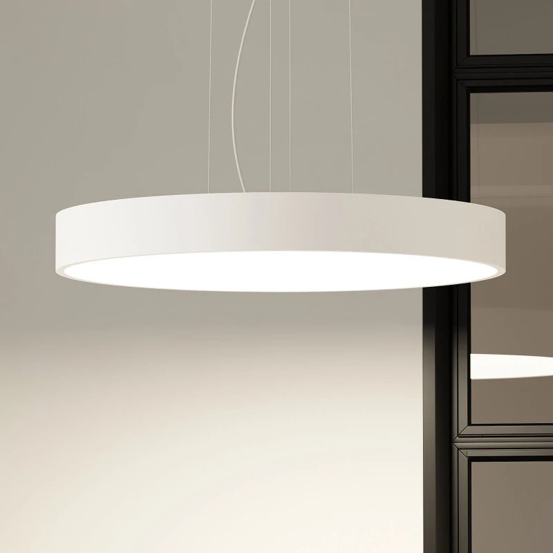 Arcchio Lámpara Colgante LED Noabelle, 80 cm, Blanco, Metal