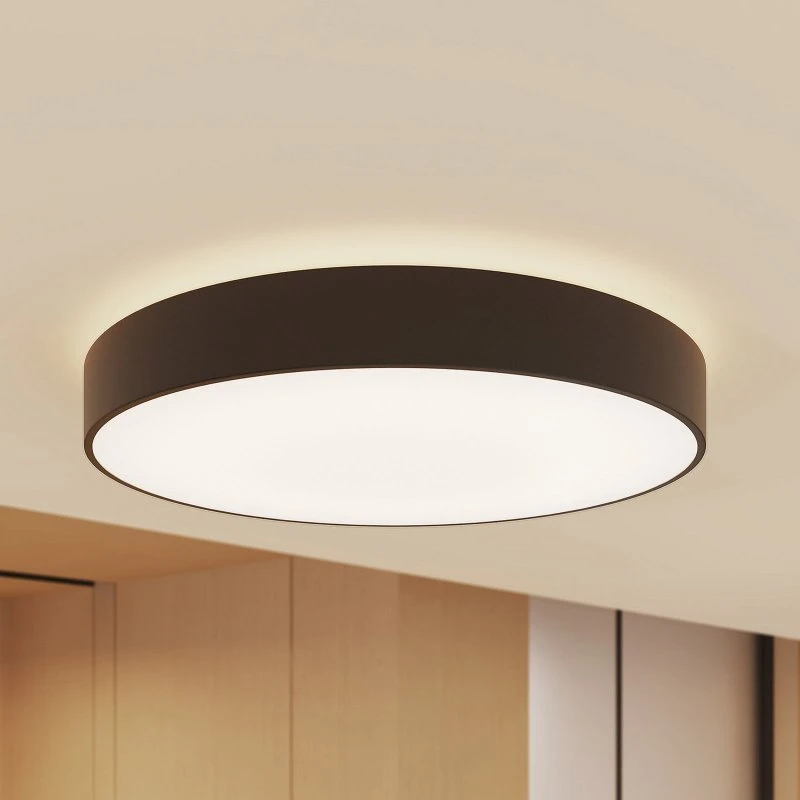 Arcchio Vanida Lámpara de Techo LED Negra Ø60 con Luz Up/Down