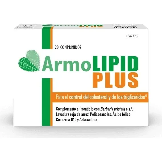 Armolipid Plus Control de Colesterol y Triglicéridos, 20 Cápsulas