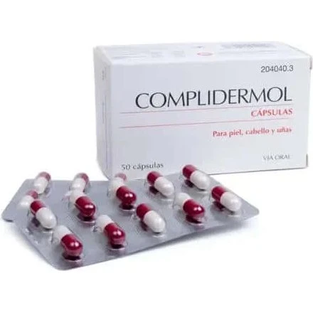 Complidermol 50 Cápsulas para Piel, Cabello y Uñas