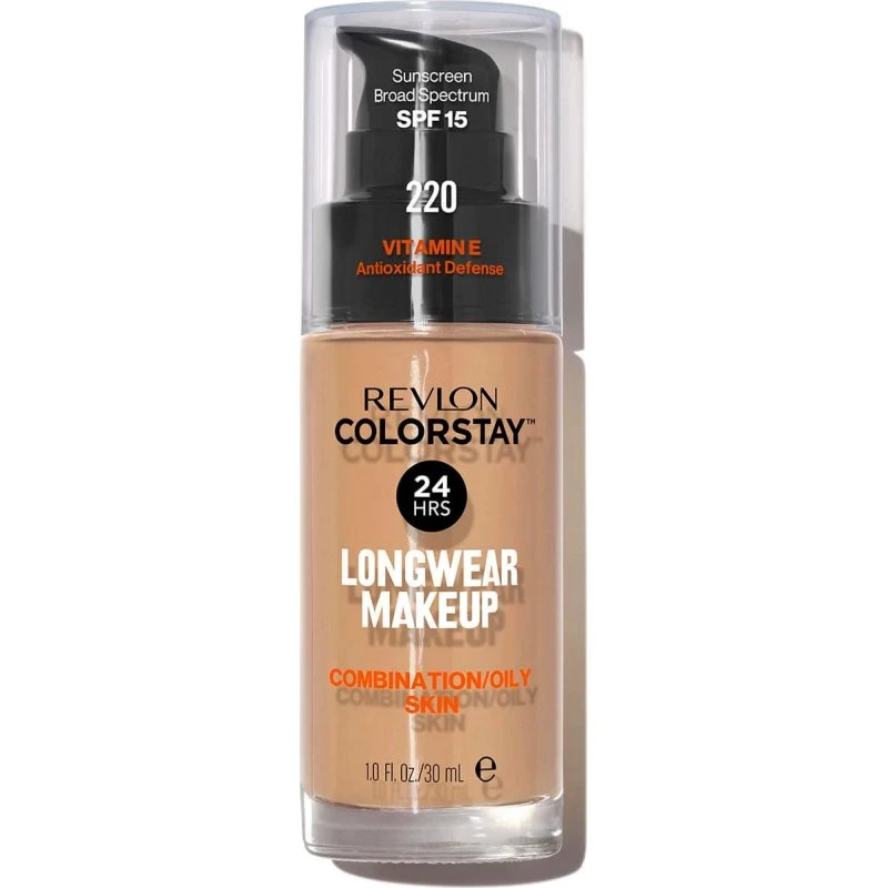 Revlon Colorstay Base Maquillaje Piel Mixta/Grasa 220 Natural Beige