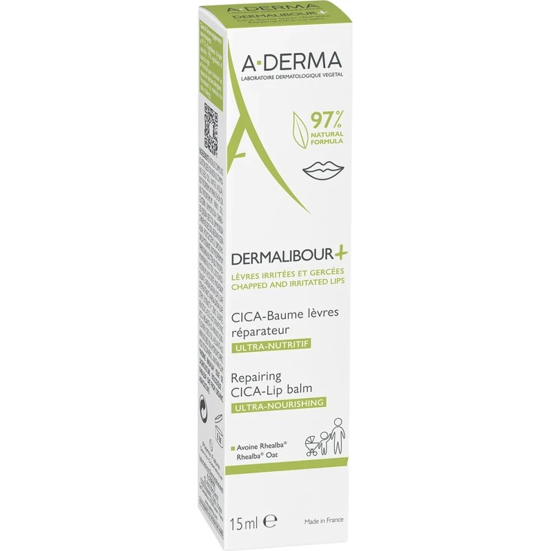A-Derma Dermalibour+ Cica Bálsamo Labial Regenerador 15ml