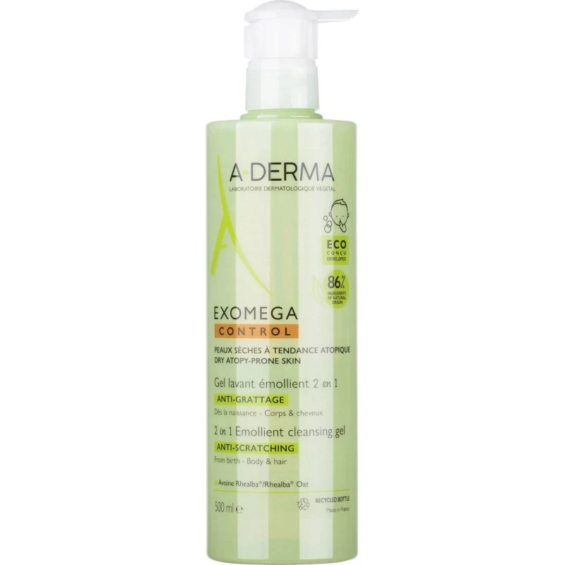 A-Derma Exomega Control Gel de Ducha 2 en 1 500 ml