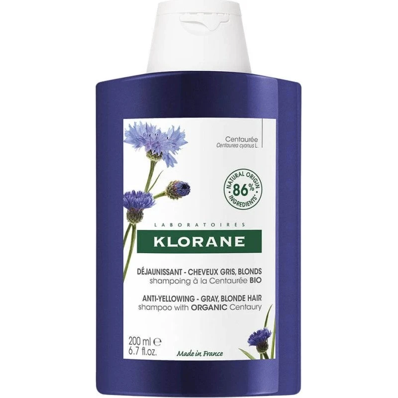 Klorane Champú Centaurea Cabellos Blancos o Grises 200ml