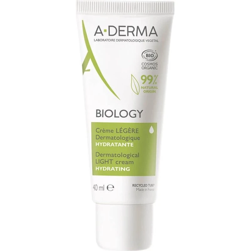 A-Derma BIOLOGY Crema Dermatológica Hidratante Ligera 40 ml