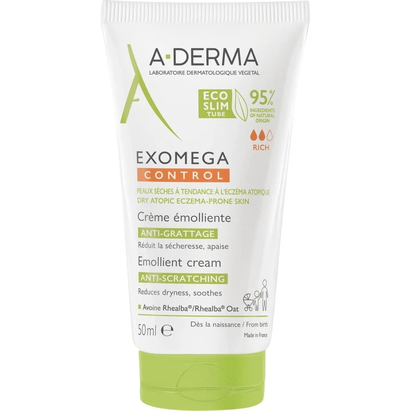 A-Derma Exomega Control Crema Emoliente para Piel Atópica 50 ml