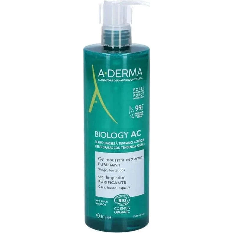 A-Derma Biology AC Gel Limpiador Espumoso Purificante 400 ml
