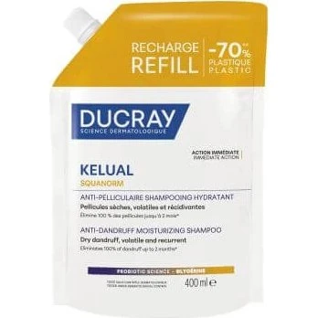 Ducray Kelual Squanorm Champú Anticaspa para Caspa Seca, 400 ml