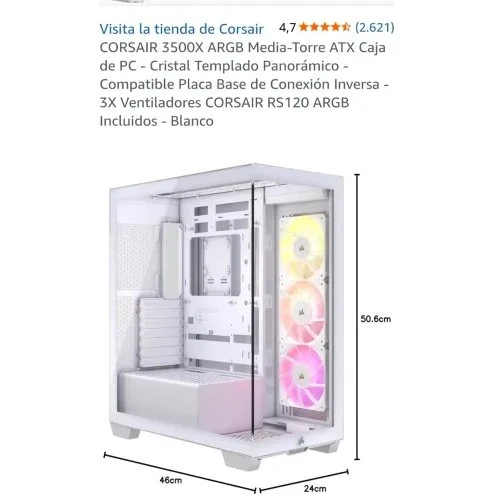 Corsair 3500X TG Blanca E-ATX