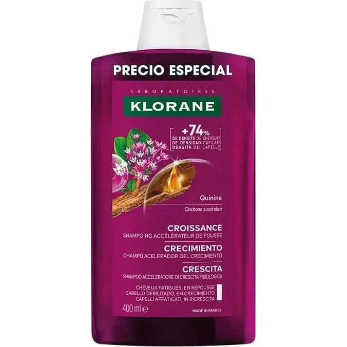 Klorane Champú Acelerador del Crecimiento 400ml