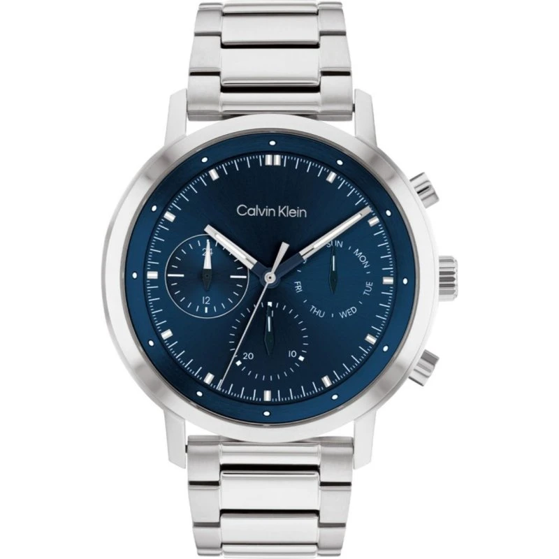 Calvin Klein Gauge 25200063 Hombre Azul Plata