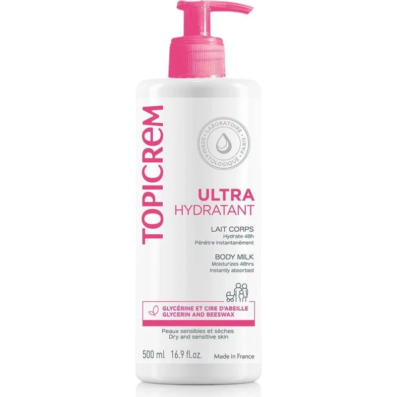 Topicrem Leche Corporal Ultrahidratante para Pieles Sensibles 500ml