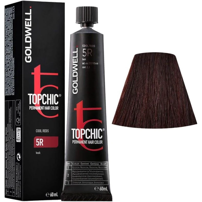 Goldwell Topchic Permanent Hair Color 5R Teak 60g