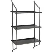 Bloomingville Sindre Estante de Pared Negro 49x90x22,5cm