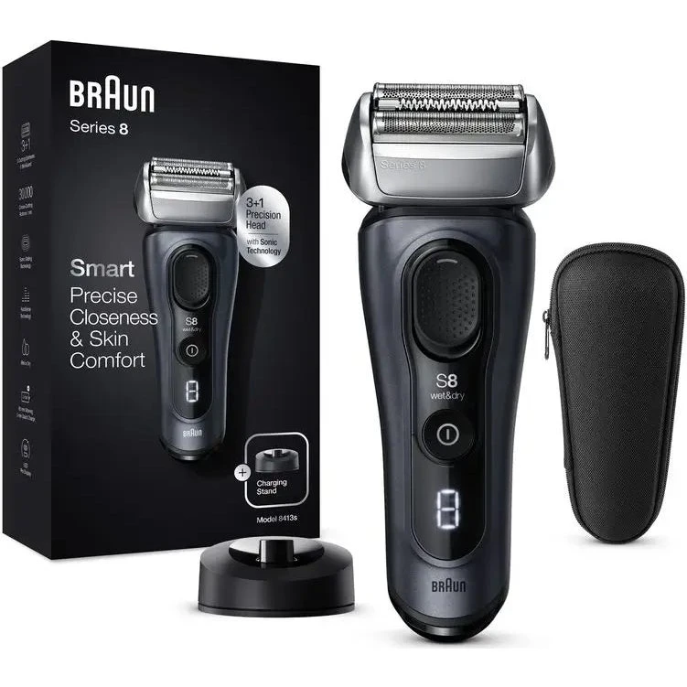 Braun Series 8 8517s Afeitadora y Recortadora Plata