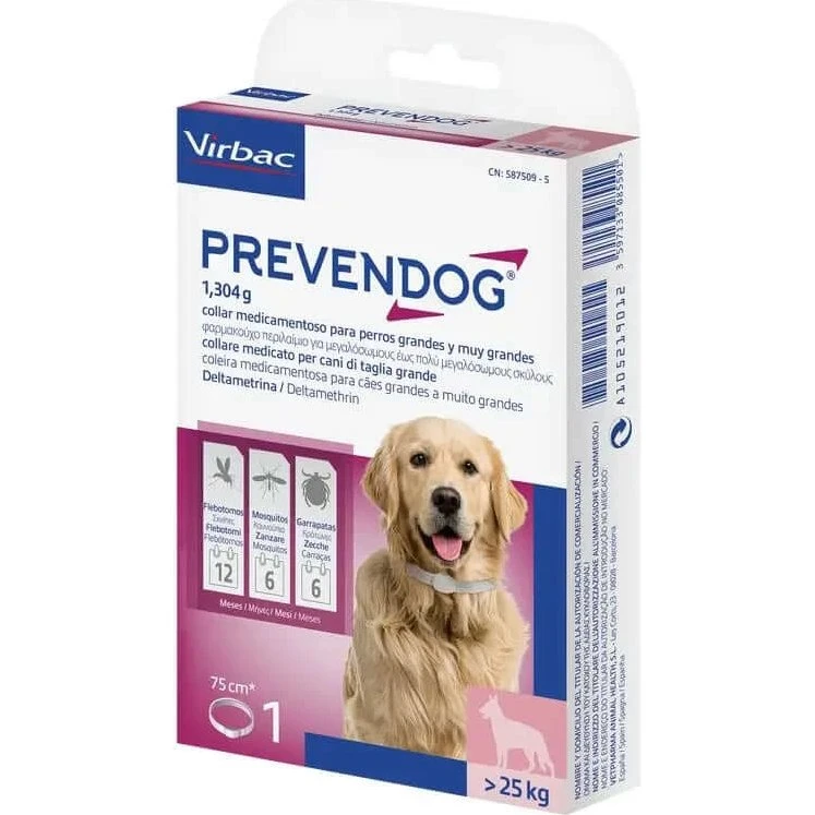 Virbac Prevendog Collar Antiparasitario para Perros 75 cm