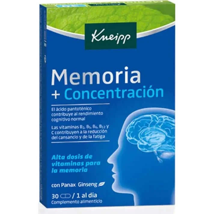 Kneipp Memoria y Concentración 30 Comprimidos