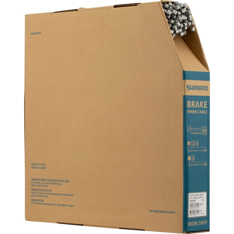Shimano Cable Freno MTB Acero Inox 1,6 mm 2050 mm (100 uds)