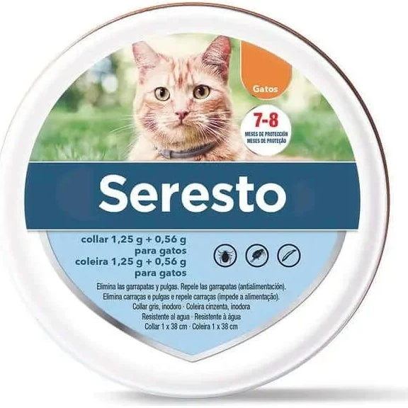 Seresto Collar Antiparasitario para Gatos - 8 Meses de Protección