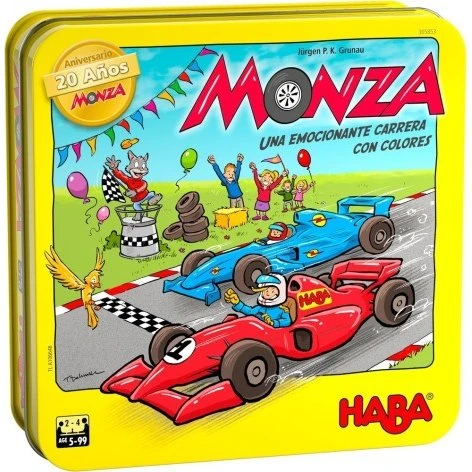 Haba Monza Edición 20 Aniversario - Juego de Mesa de Carreras