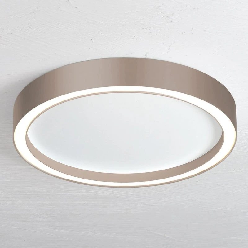 Bopp Aura Lámpara LED de Techo Ø 40cm Blanco/Taupe